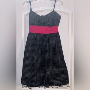 Maurice’s Black and Pink Polka Dot Dress